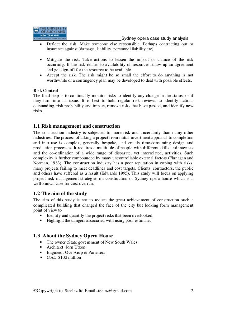 Project management sydney opera house Project management sydney opera house